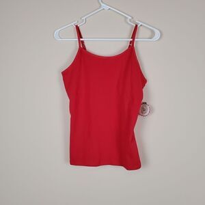 SO Fashion Red Fitted Girls Cami Tank Top Size 16